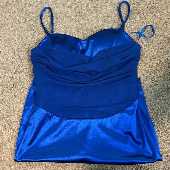 Windsor Royal Blue Mini Dress - Picture 2 of 3